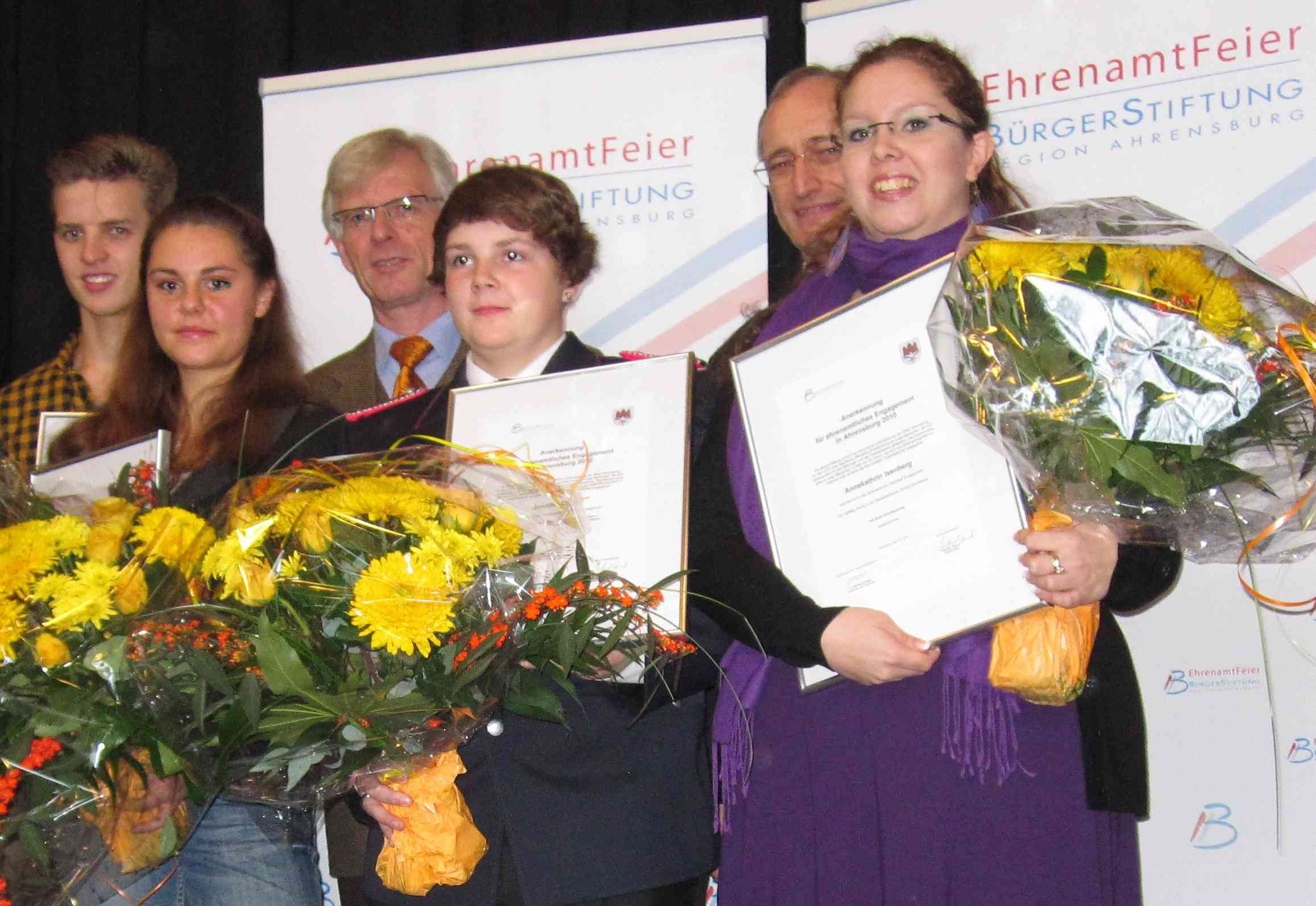 Foto Preisträger der EhrenamtFeier der BürgerStiftung