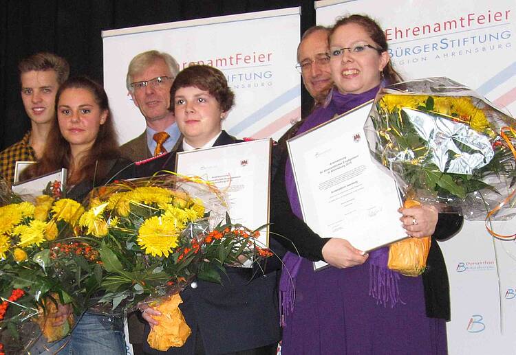 Foto Preisträger der EhrenamtFeier der BürgerStiftung