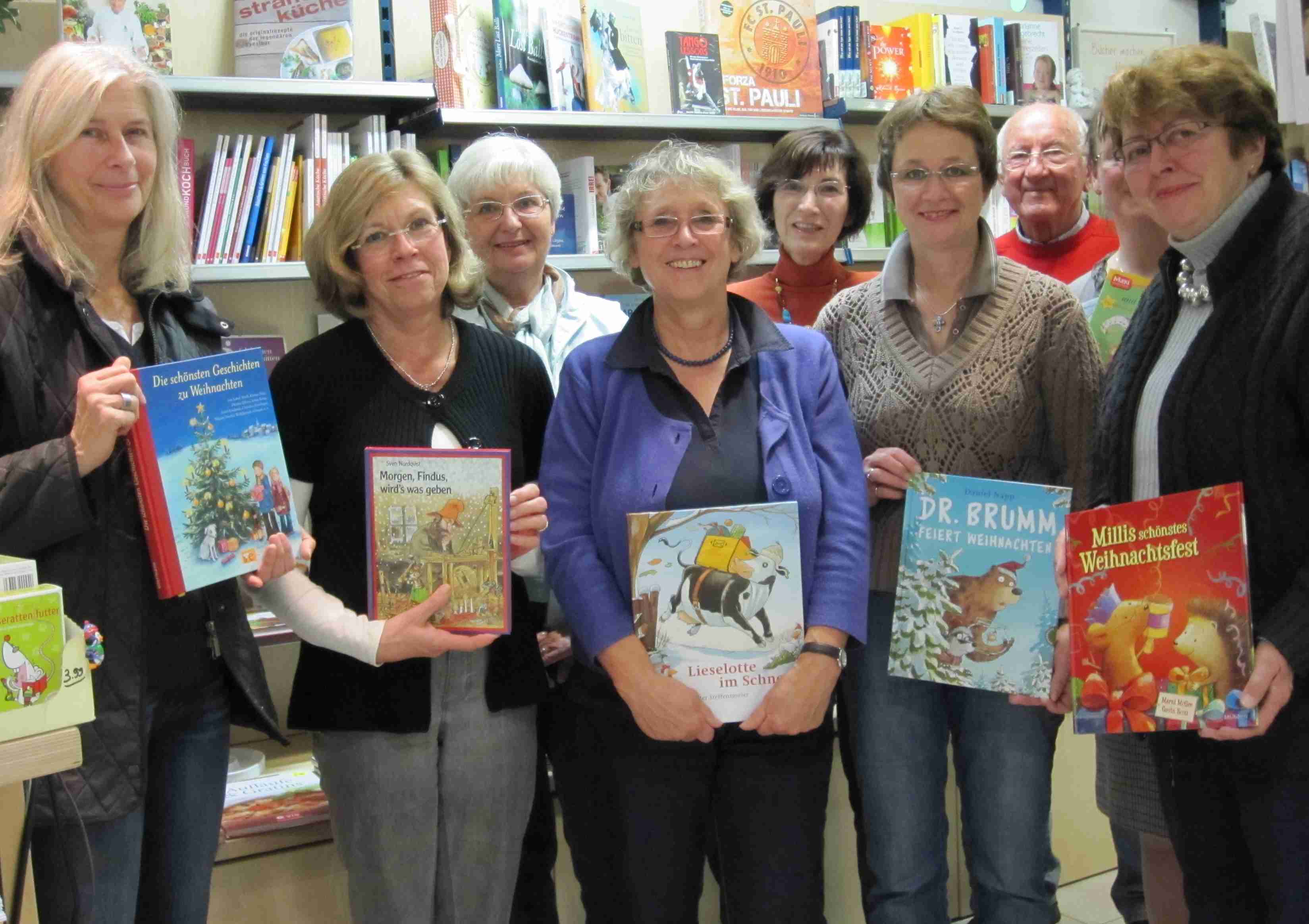 Foto der Vorstellung von Weihnachtsbüchern für die lesepaten der Bürgerstiftung